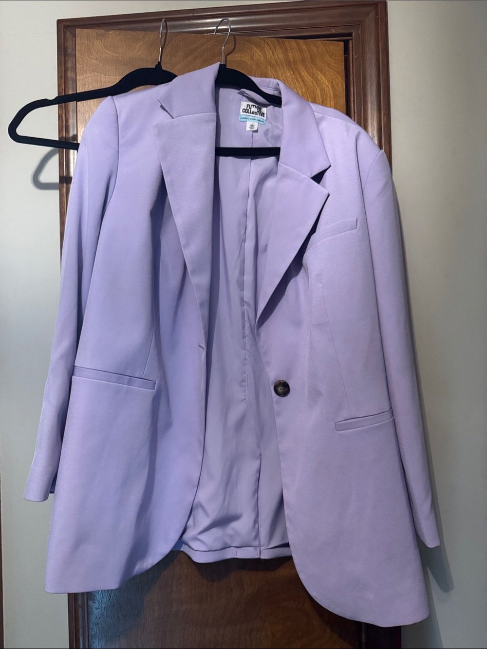 Queen Lavender Single-Button Blazer